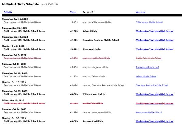 FH Schedule 23-24